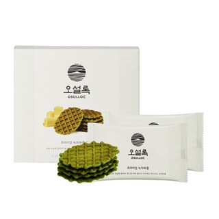 Osulloc Korea Jeju Green Tea Premium Wafers Cube Waffle Snack