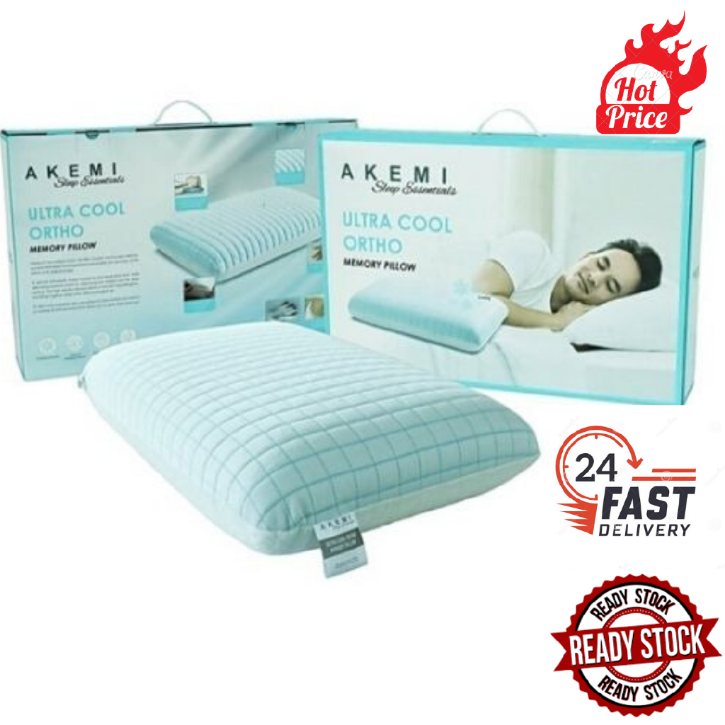 (Ready Stock)Bantal Tidur AKEMI Sleep Essentials ULTRA COOL ORTHO