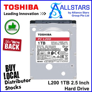 (ALLSTARS : WE ARE BACK PROMO) Toshiba 1TB L200 internal 2.5 inch SATA3 HDD