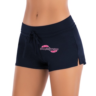 HITAM Women's Swimming Shorts Black Swimming Short Skirt