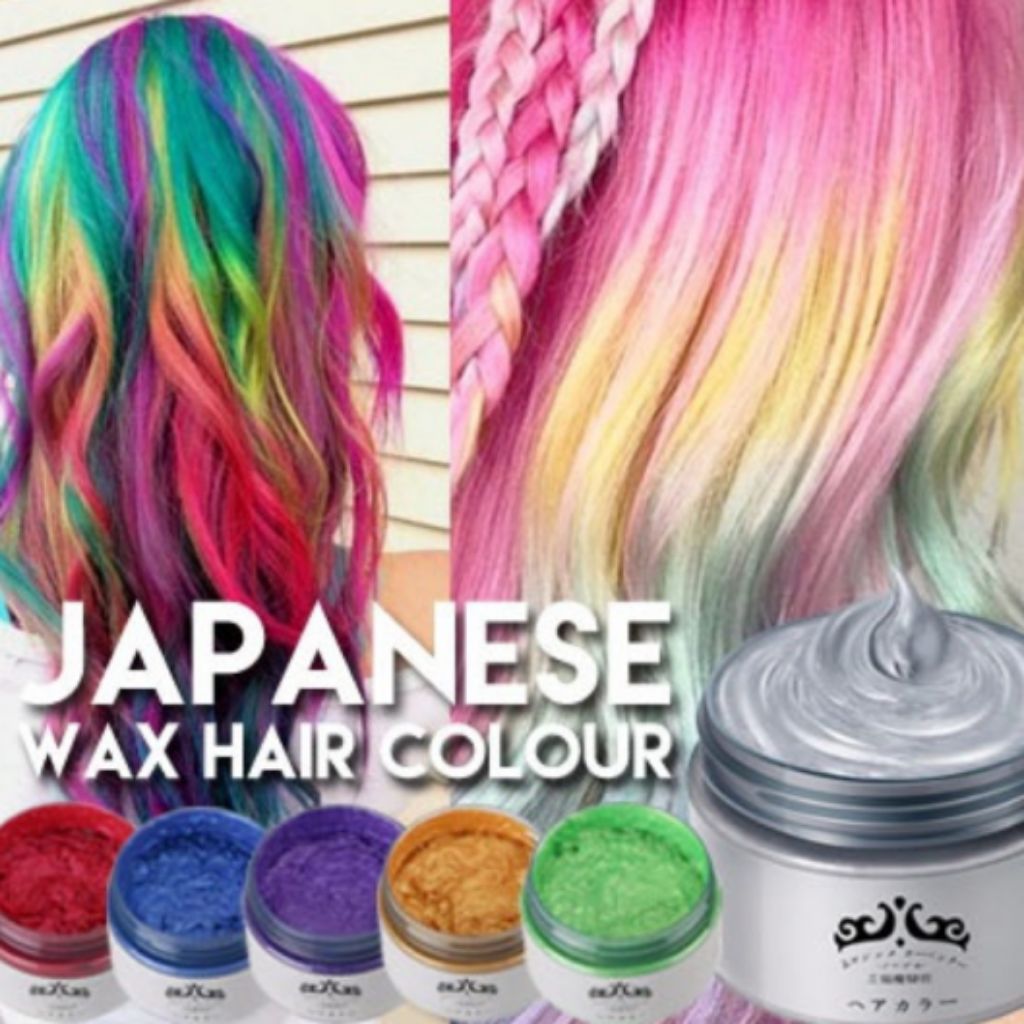 Japan Colour Hair Wax Silver Ash Washable Hair Dye Wax