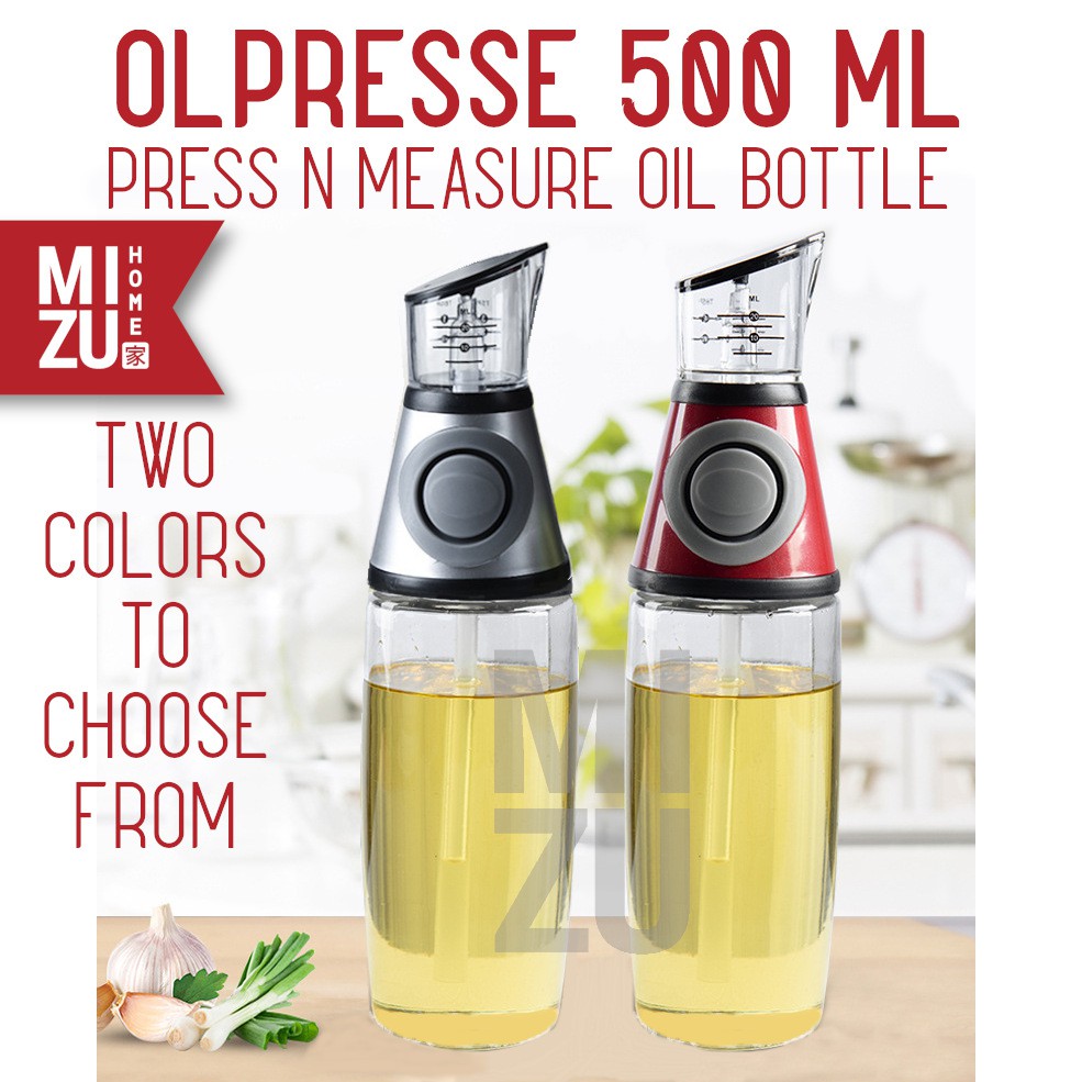 Mizu Olpresse 500ml Cooking Oil Bottle Measuring Pump ...