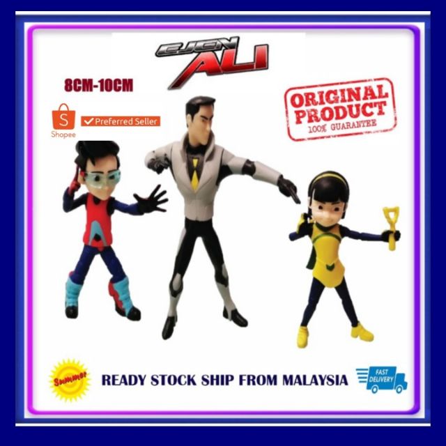 Malaysia Famous Culture Toy Ejen Ali Alicia Rizduan Figure Shopee Singapore