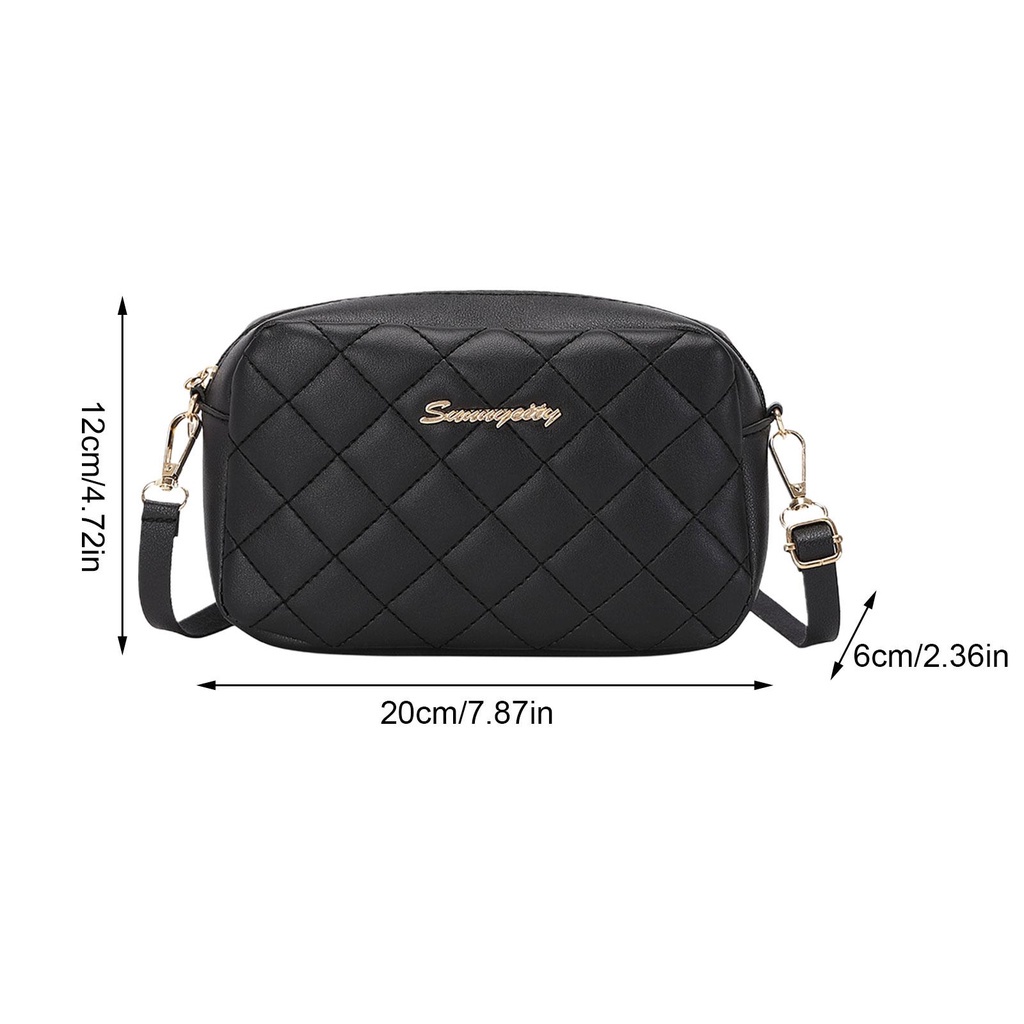 Image of Leather Sling Bag Women Fashion Shoulder Bag Simple Messenger Style Handbag Bag Lady R4K0 #8