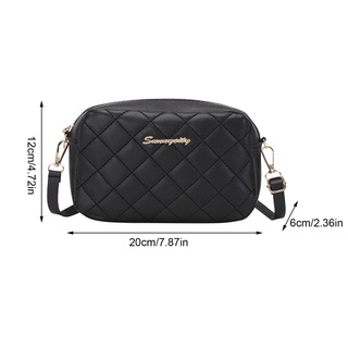 Image of thu nhỏ Leather Sling Bag Women Fashion Shoulder Bag Simple Messenger Style Handbag Bag Lady R4K0 #8