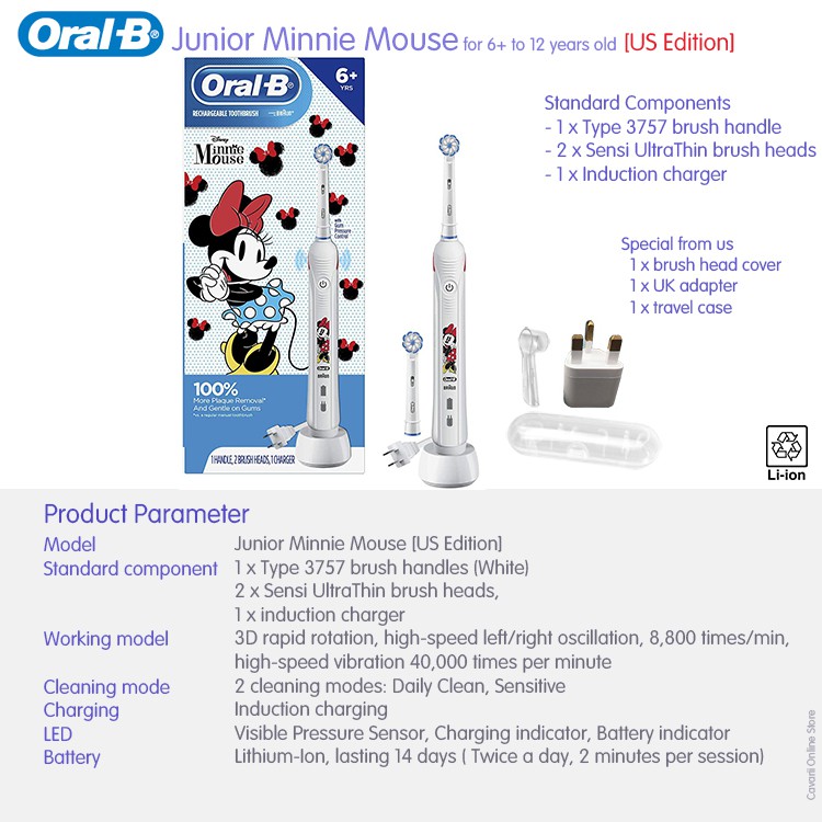 oral b minnie mouse toothbrush