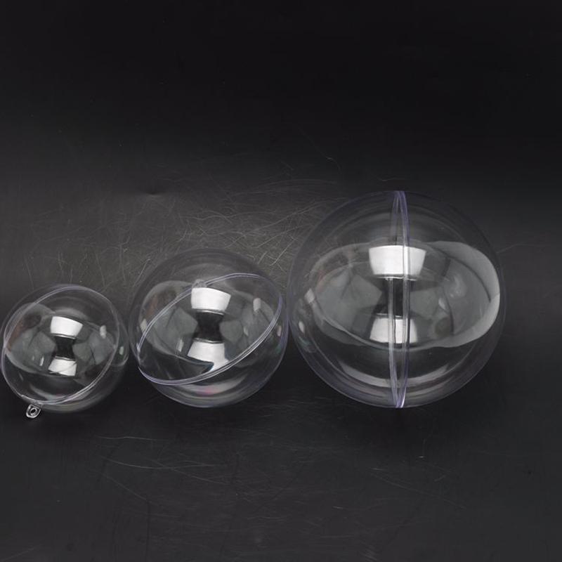 Clear Plastic Craft Ball Acrylic Sphere Bauble Wedding Candy Flower Box