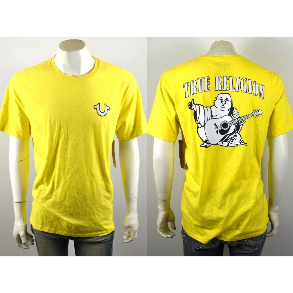 yellow true religion shirt