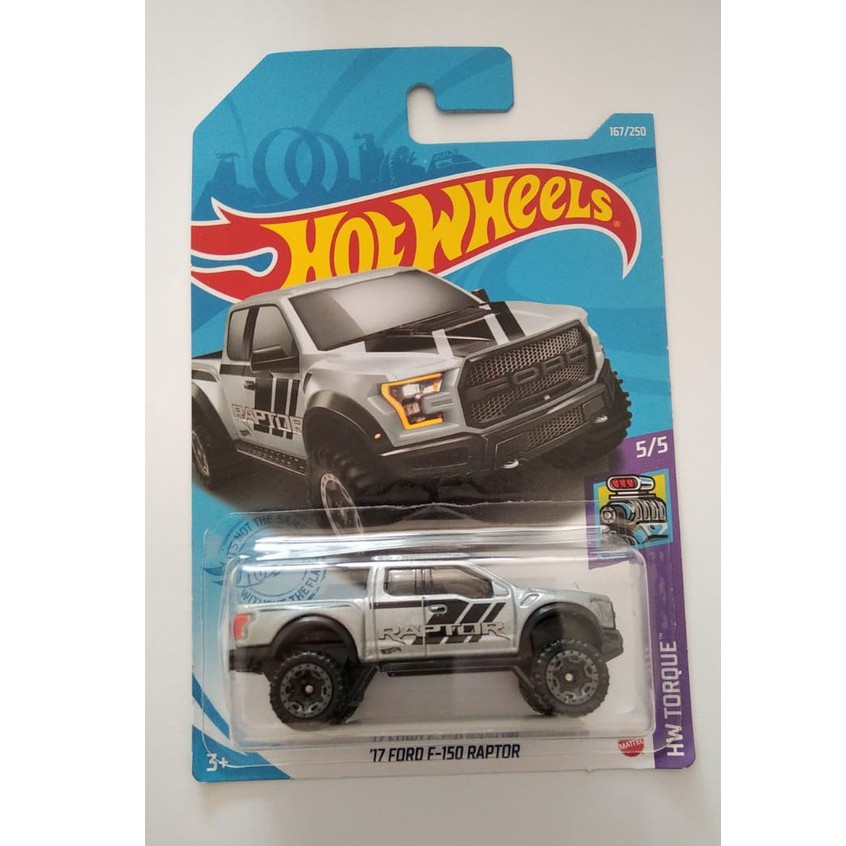 Diecast Hot Wheels 17 FORD F-150 RAPTOR Silver Gray HW Pickup Lot K ...