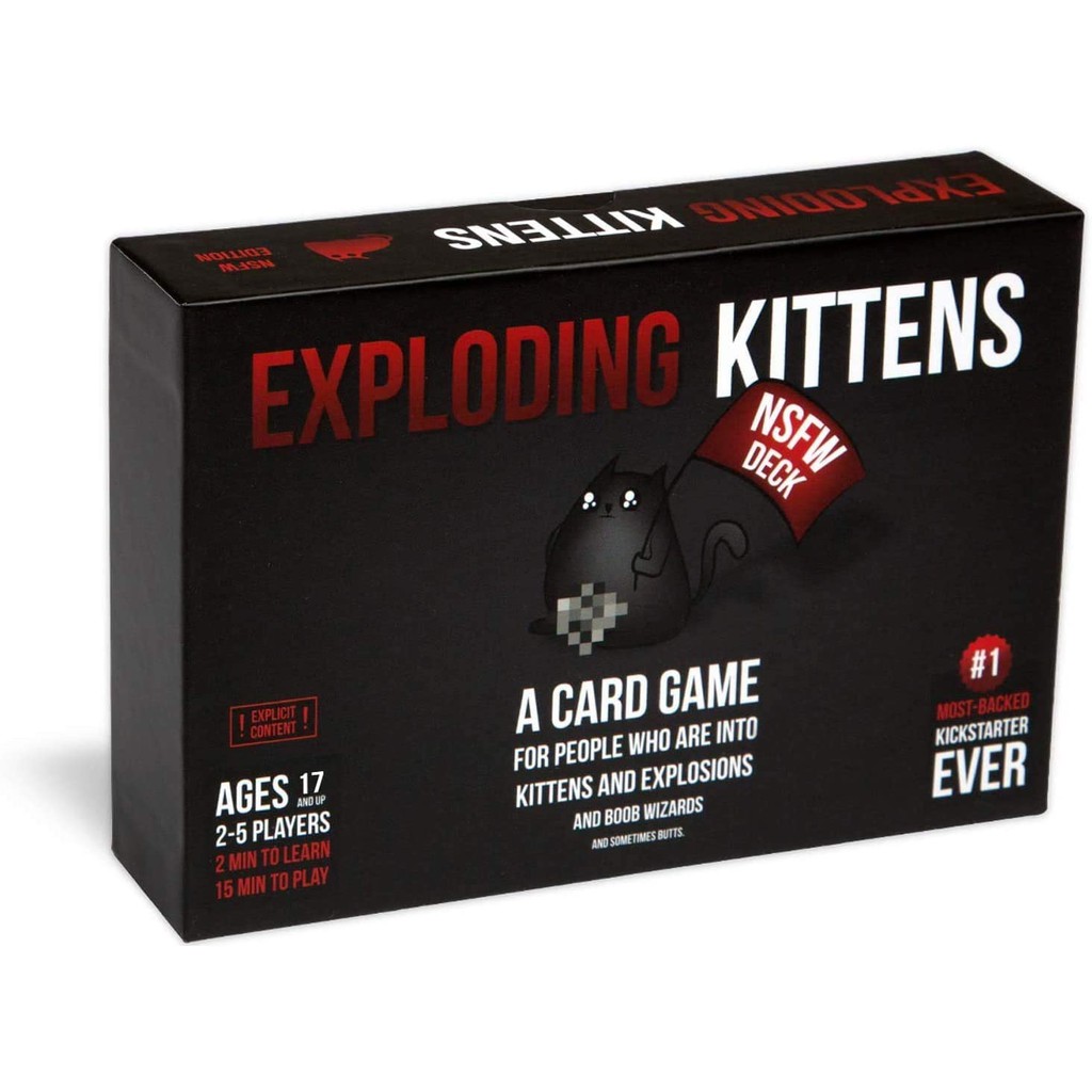 Exploding Kittens NSFW edition card game (GUARANTEED GENUINE, $3 cash ...