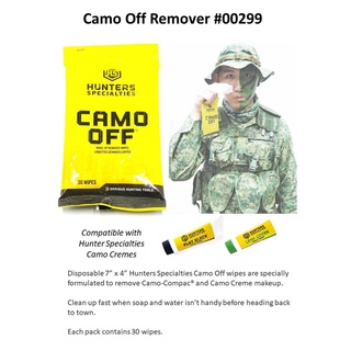 Army NS BMT Camo Cream Remover Camo Off Wipes