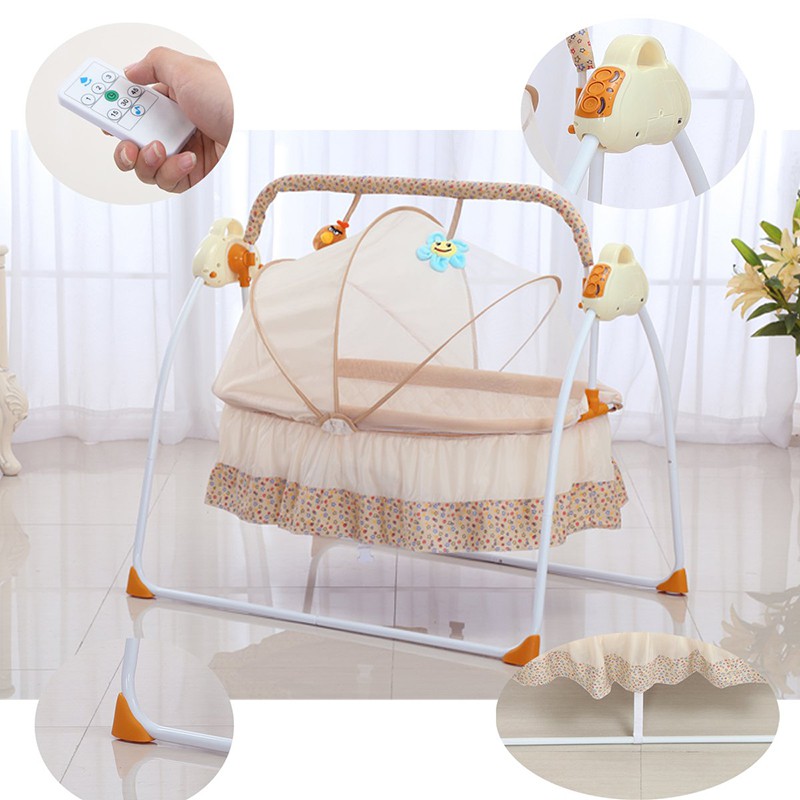 Automatic Baby Cradle Electric Baby Intelligent Swing Bed Rocking Chair Bassinet