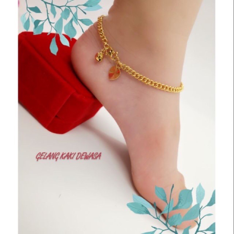 Rm10 Anklet Cop 916 Persis Ori Anklet Cheap Gold Plate Gold Plate Foot Chain By Amani Jewellery Shopee Singapore