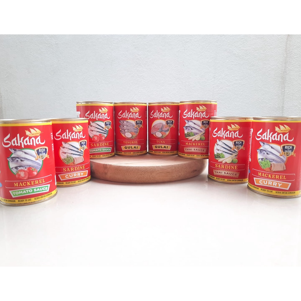 🔥 READY STOCK 🔥 Sardin Mackerel Tuna Tongkol Sakana Canned Food Shopee Singapore