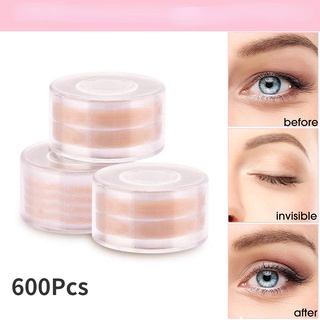 Image of 600Pcs Natural invisible Double Eyelid Tape Stickers Fiber Instant Eyelid Lift