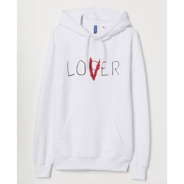 lover loser hoodie h&m