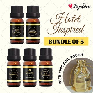 Hotel Inspired Scent Essential Oil BUNDLE 5 × 5ml | LUXURY SCENT × JOYXLOVE | 100% Pure Essential Oils [LOCAL #0