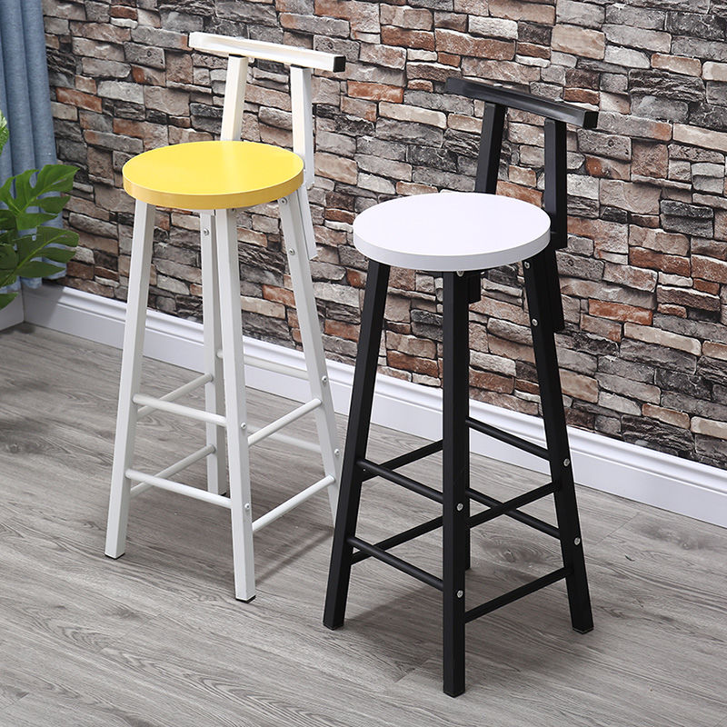 Bar Stool Modern Minimalist Bar Chair Coffee Shop Milk Tea Shop High Stool Shopee Singapore 