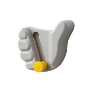 Blala Hand Fist Shape Wall Mount Mop Holder Clip Punch-Free Adjustable Broom Hook Rack #2