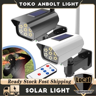 Solar Light Motion Sensor Dummy Camera Wireless Outdoor Flood Light IP65 Waterproof LED Lamp For Home Garden Lighting