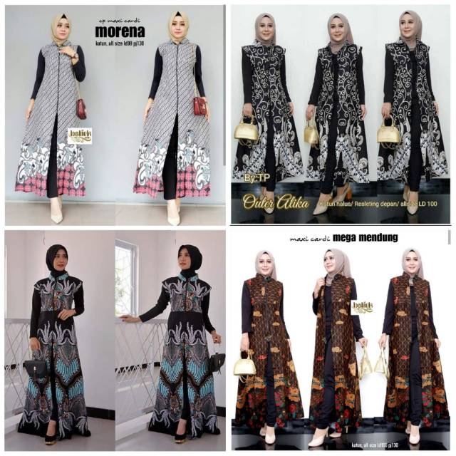 THERE S A SHIRT Maxi Cardi Jumbo Outer Batik Modern Long THERE S A SHIRT Maxi Cardi Jumbo Outer Batik Modern Long