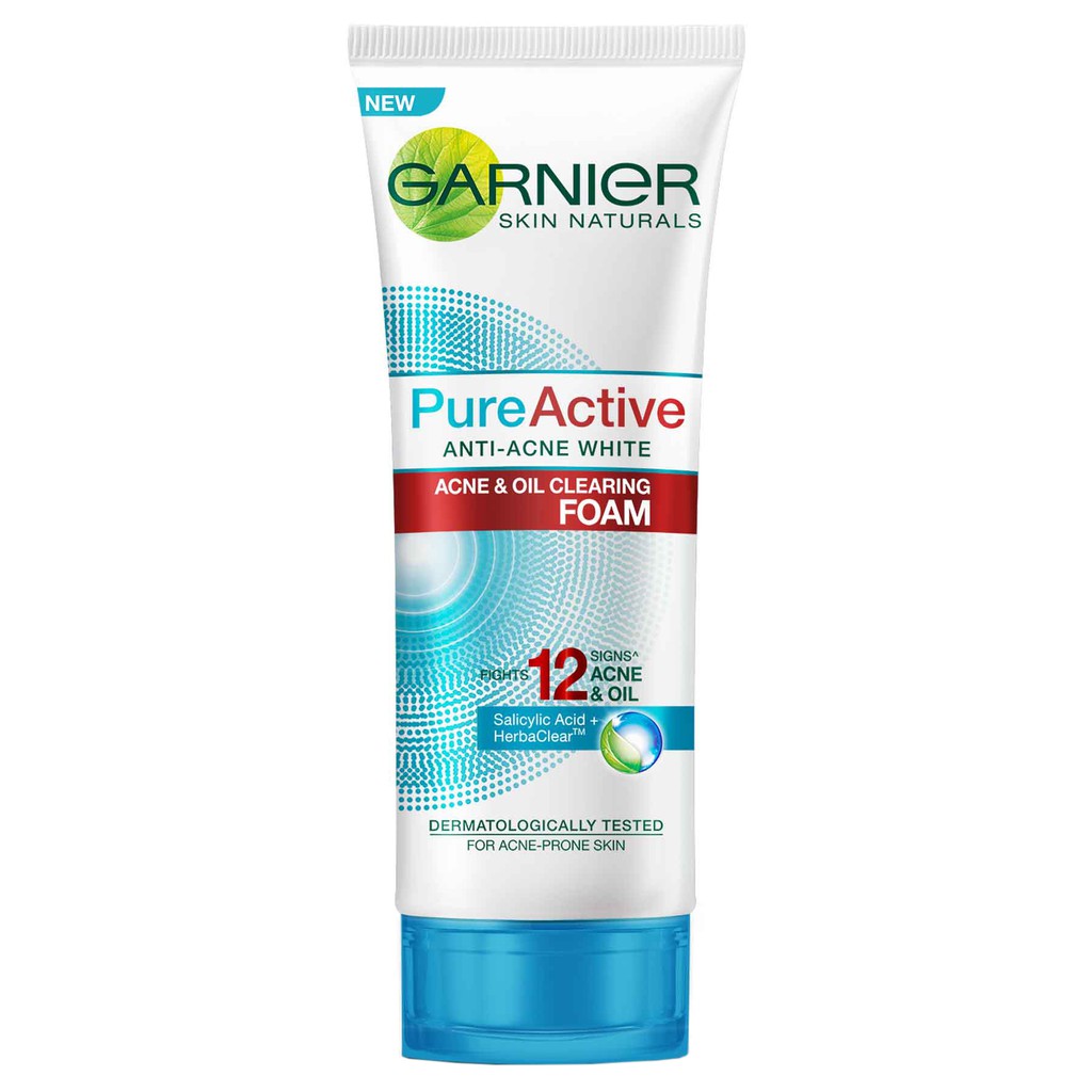facial foam garnier pure active