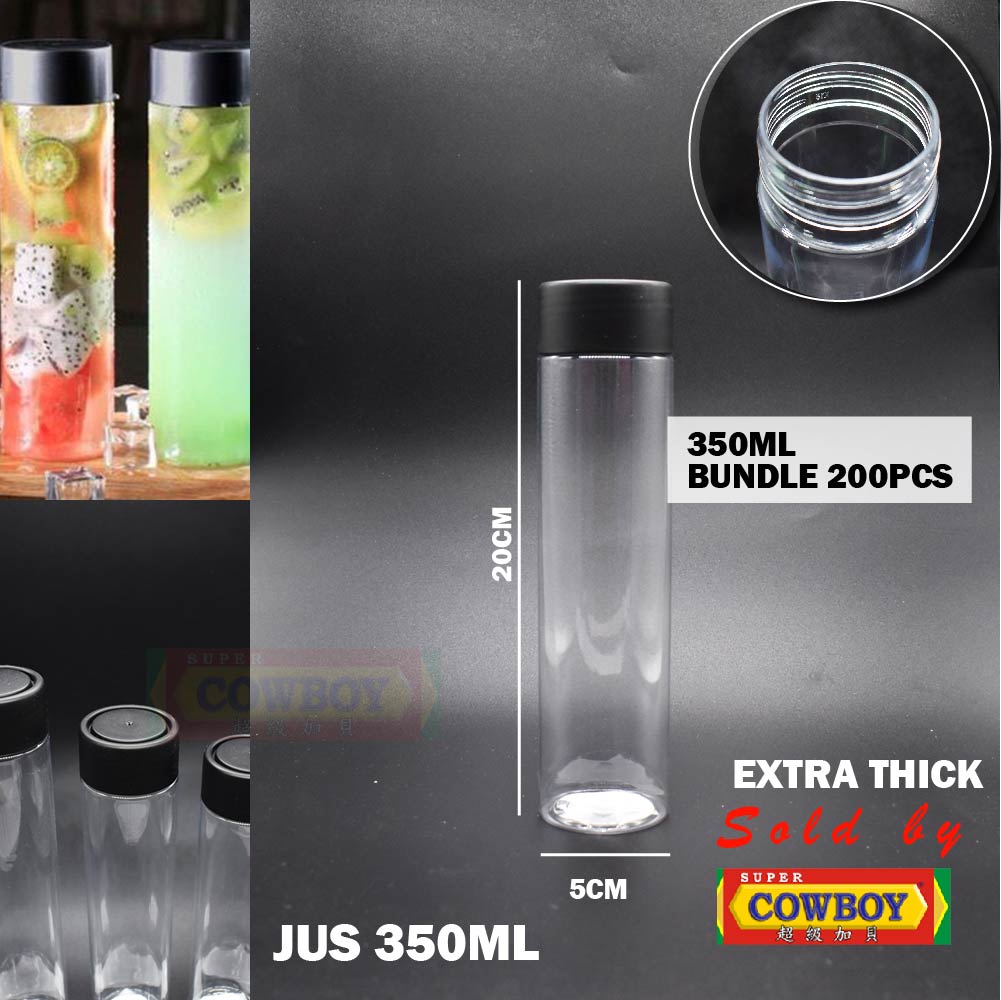 Cylinder Bottle Plastic Cookie Jar With Colors Lid Balang Plastik Silinder Balang Choco Jar Kuih Juice Jar Balang Jus Shopee Singapore