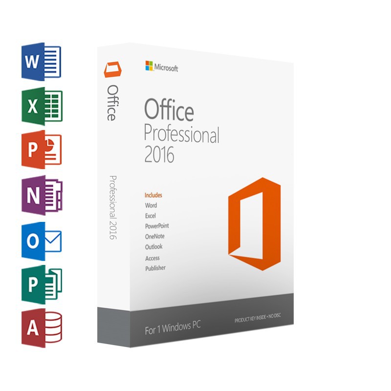Authentic Microsoft Office Professional 2016 (Original Box packaging