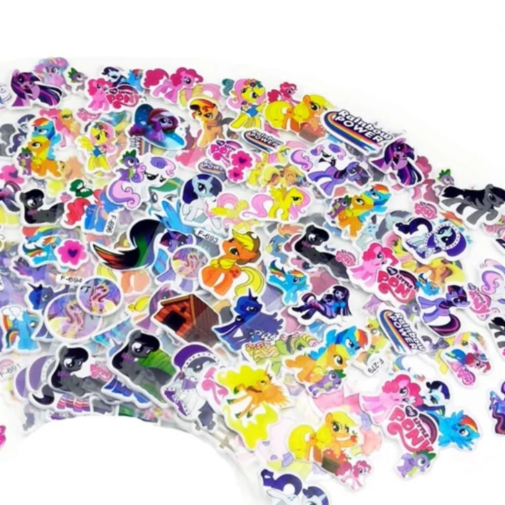 My Little Pony 3d Puffy Stickers Shopee Singapore