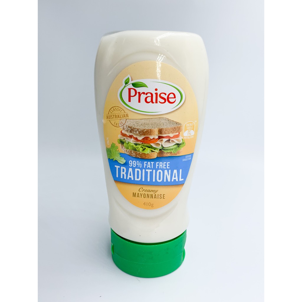 Praise 99 Fat Free Traditional Creamy Mayonnaise (410g) Shopee Singapore