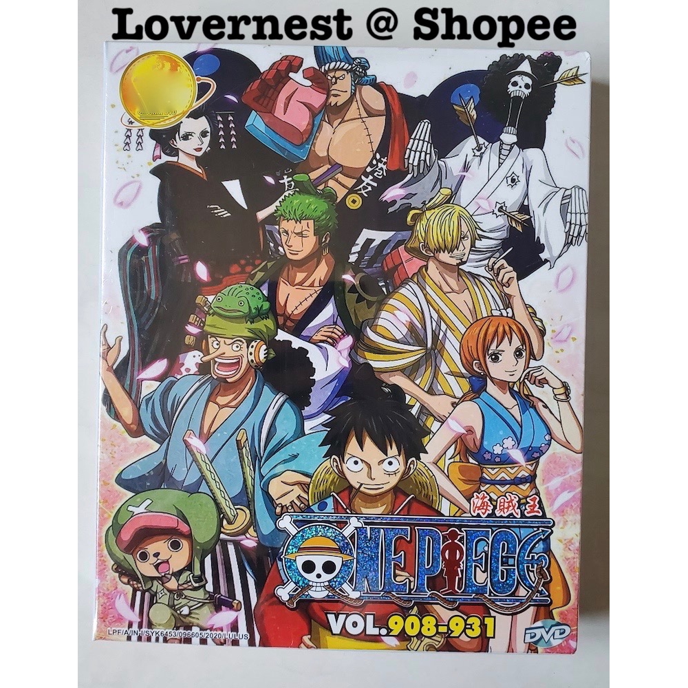 Anime Dvd One Piece 海贼王 Box 29 Vol 908 931 Shopee Singapore