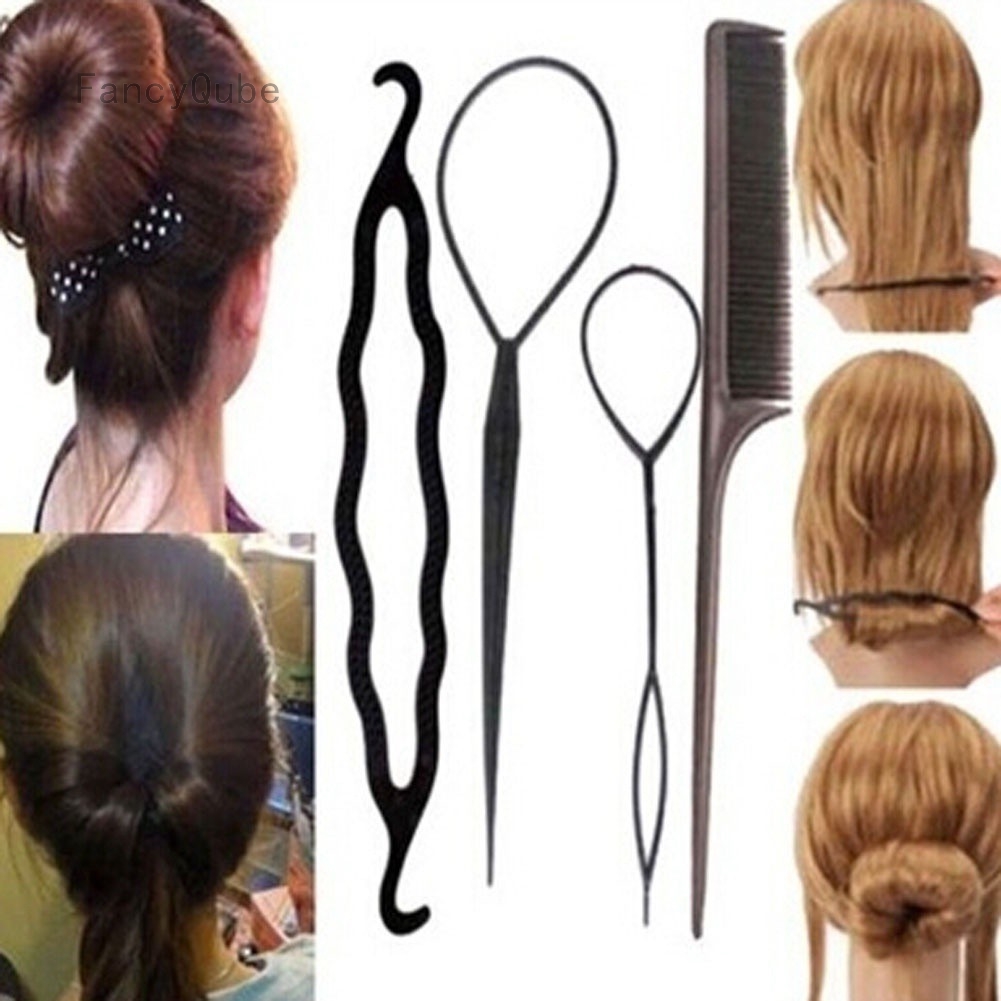 Fashion Hair Twist Styling Clip Stick Bun Maker Braid Tool Hair