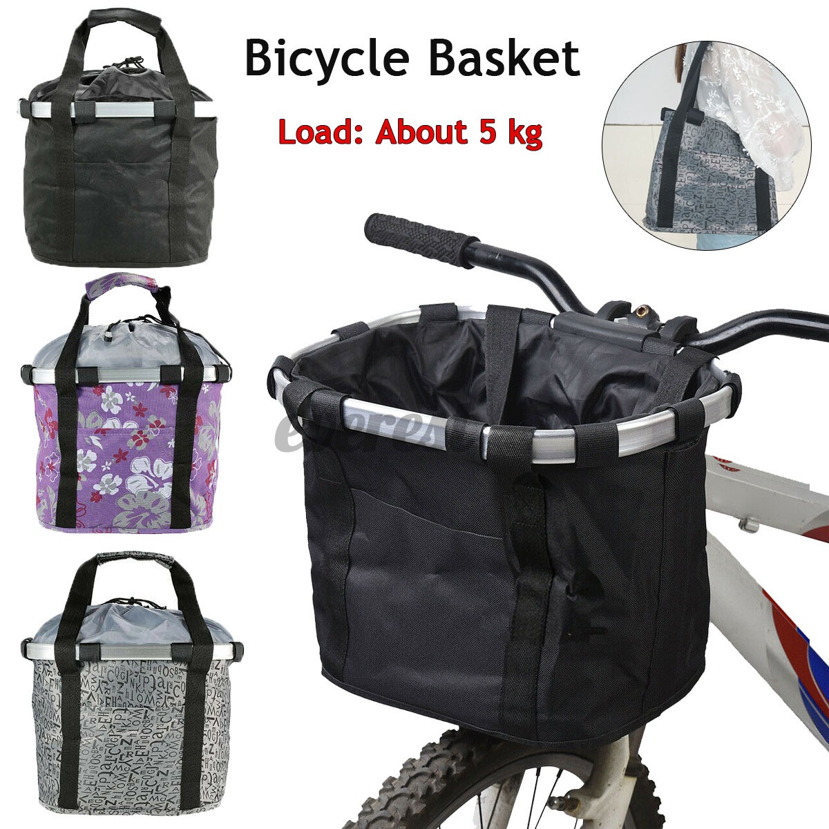 basket for bicycle handlebar