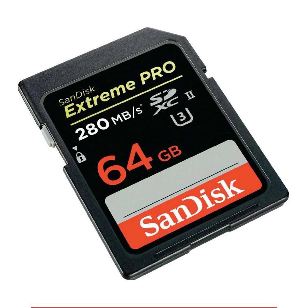 Sandisk Extreme Pro 64gb Sd Sdxc Uhs Ii Memory Card U3 280mb S 1867x 4k Full Hd Shopee Singapore