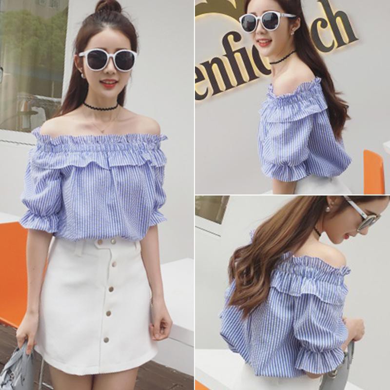 korean off shoulder tops