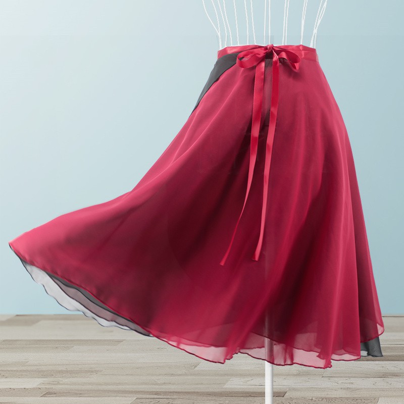 white wrap skirt dance
