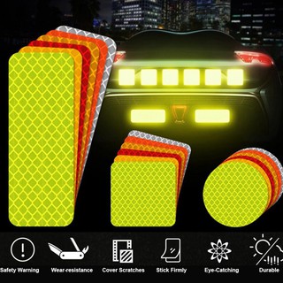 Car Reflective Tape Sticker Safety Mark Car Styling Self Adhesive Warning Tape Motorcycle Bicycle Film Decoration Tool