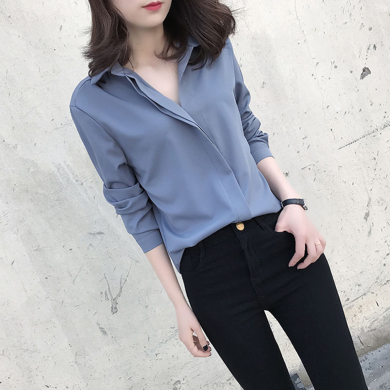 grey chiffon shirt