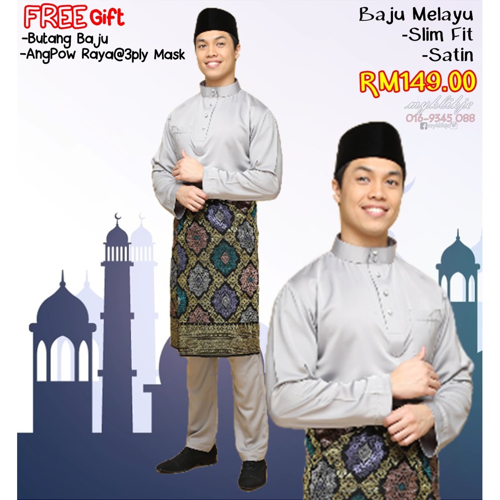 baju raya slim fit