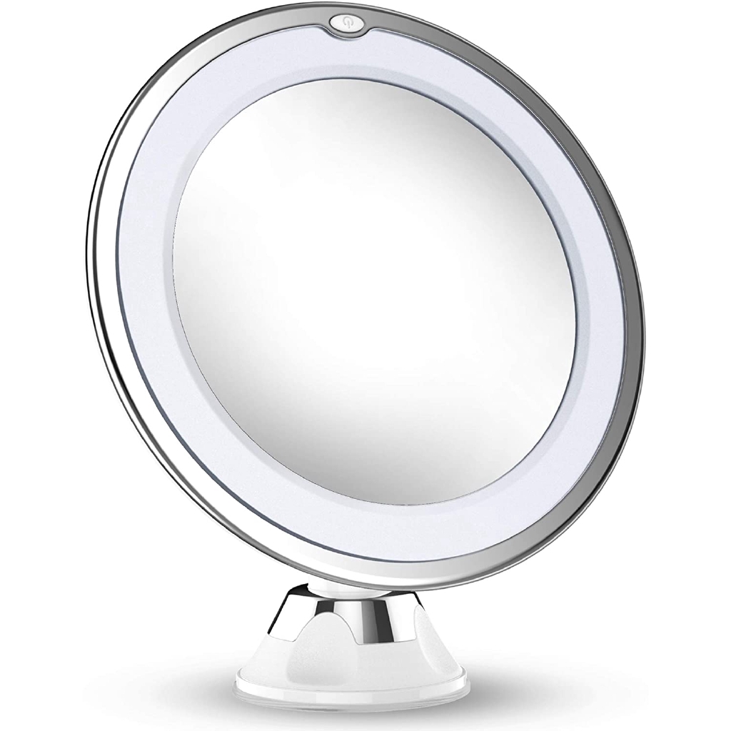 Updated 2020 Version 10X Magnifying Makeup Mirror with Lights, LED Lighted  Portable Hand Cosmetic Magnification Light up Mirrors for Home Tabletop  Bathroom | Shopee Singapore