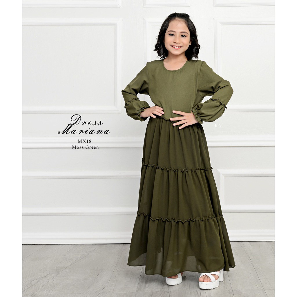 Dress Mariana Kids Dress Kanak2 Perempuan Girls Clothing Jubah Budak Fashion Raya 2020 Shopee Singapore