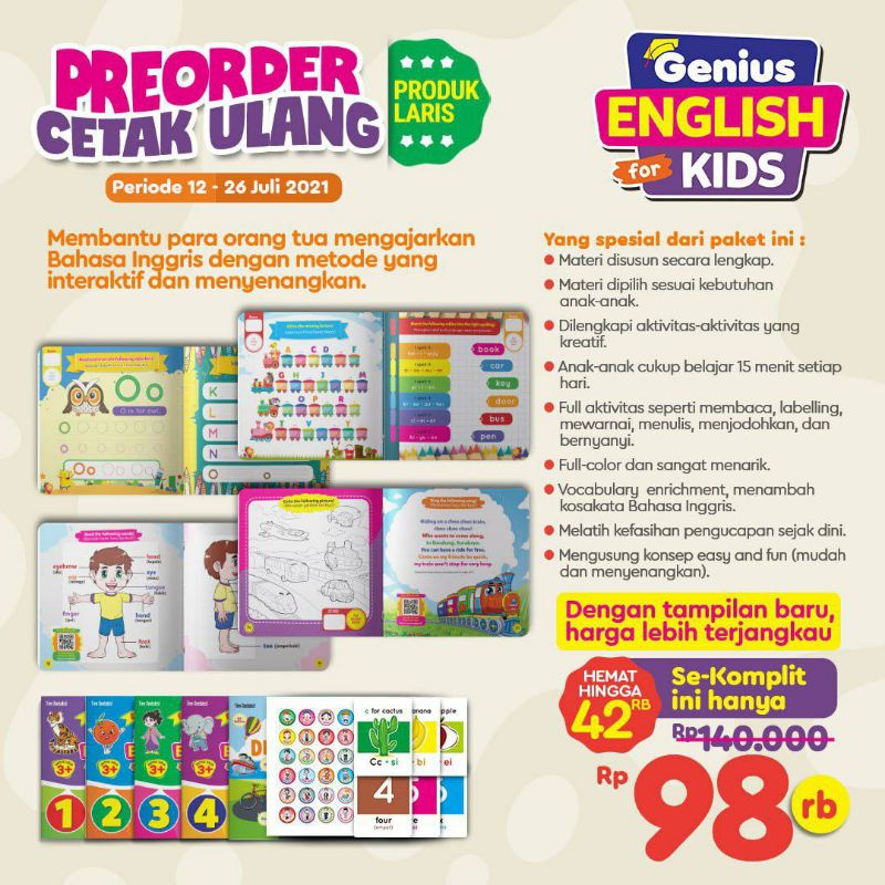 Genius English For Kids Genkids Shopee Singapore