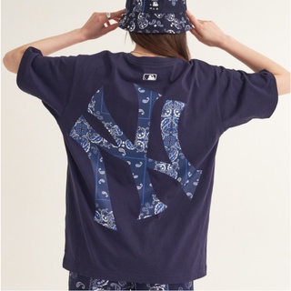 MLB KOREA PLAY Back Pixel Logo Over fit T-Shirts☆100％ authentic 