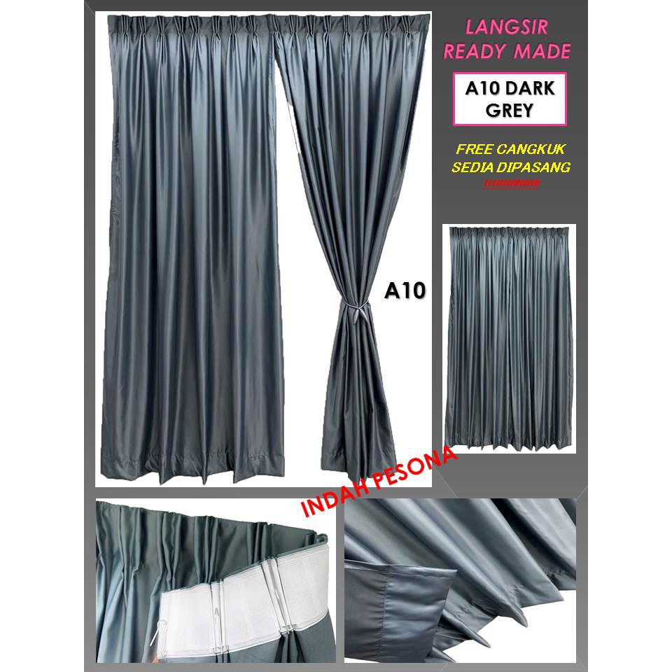 Blackout Ready Made Curtain Langsir Kain Tebal Siap 