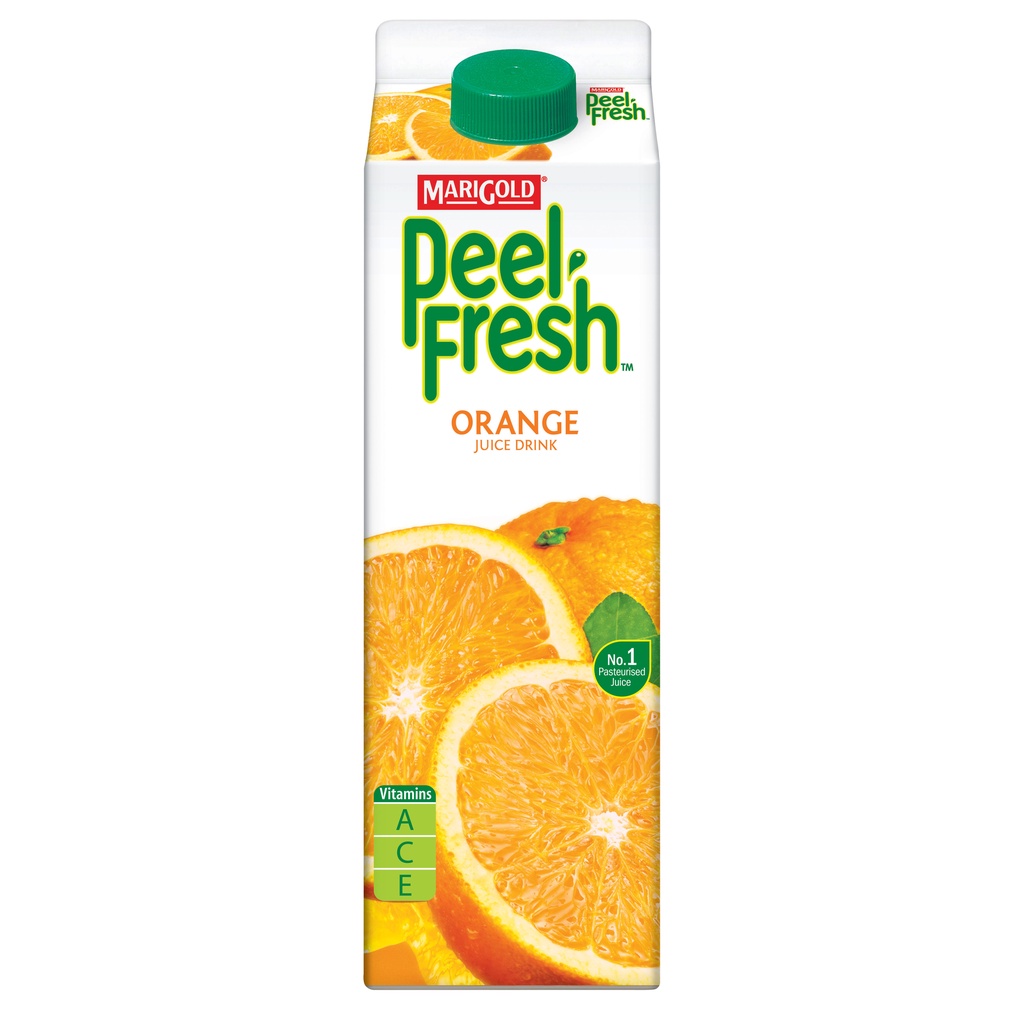 MARIGOLD Peel Fresh Juice Drink, Orange, 1L Shopee Singapore
