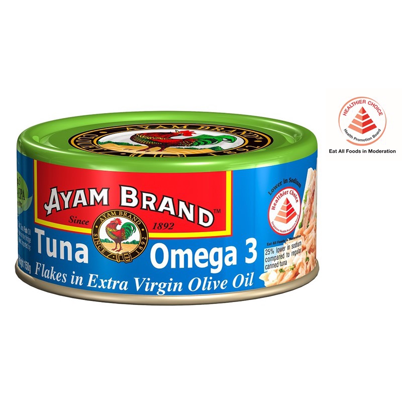 Ayam Brand Tuna Flakes in Olive Oil Omega 3 150g | Shopee Singapore