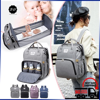 🚀[SG] Multifunction Diaper Bag/ Large Capacity Maternity Backpack/ Nappy Baby Bag with Stroller Strap