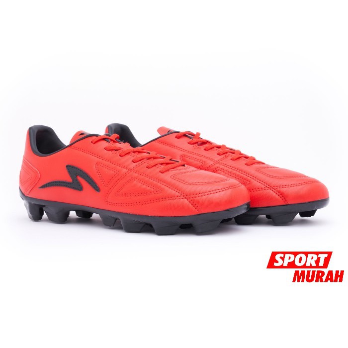 soccer cleats red and black