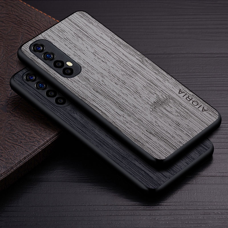 Case for Oppo Realme 7 Pro 5G 4G funda bamboo wood pattern Leather phone cover Luxury coque