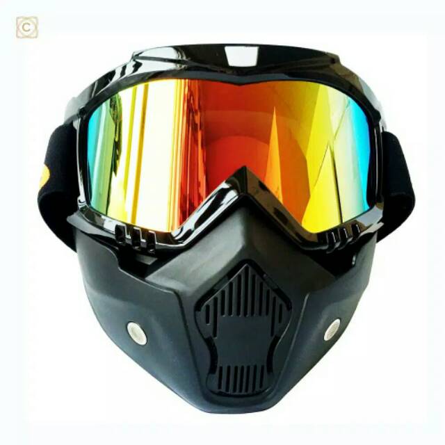 Goglemask Goggles Glasses Googlemask Gogle Google Goggle Mask Flat Dof Dop Helmet Bogo Robot Shopee Singapore